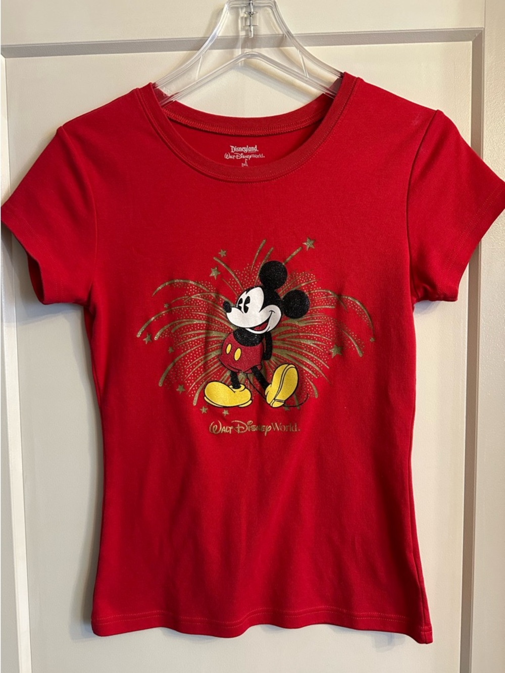 Disney Red Mickey Mouse Fireworks Tee